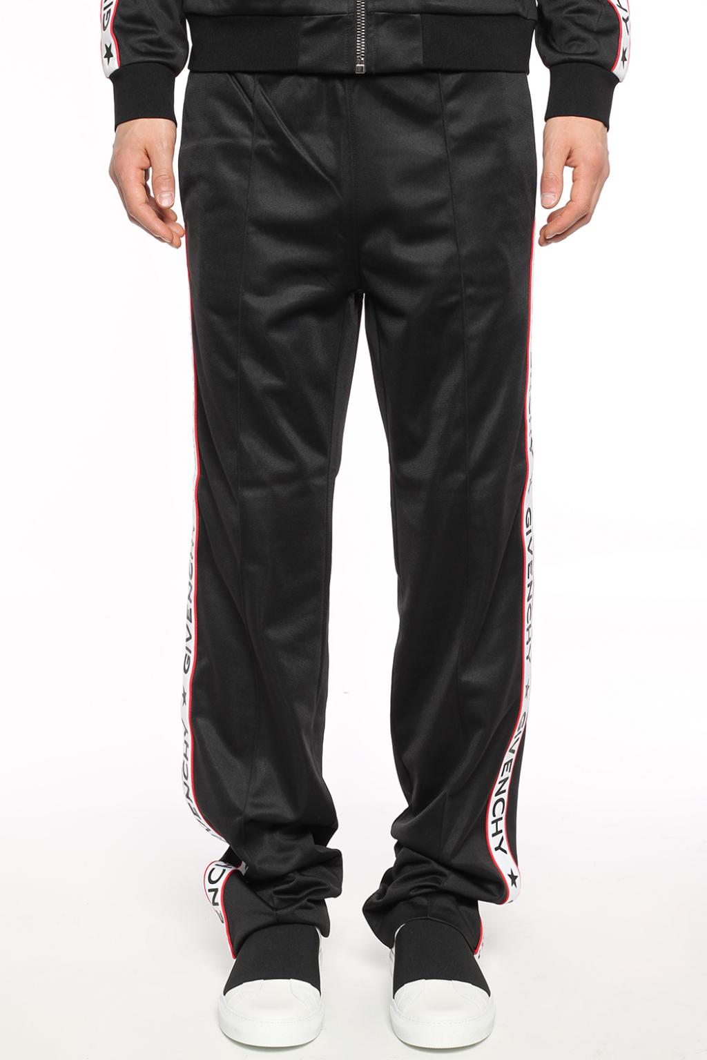 Givenchy logo cheap stripe track pants